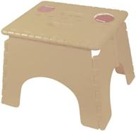 compact and convenient: b&r plastics 101-6bg beige ez foldz step stool логотип