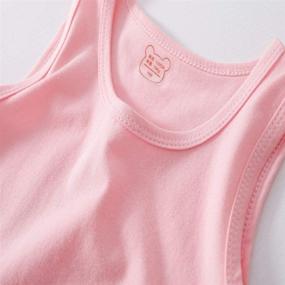 img 1 attached to 👕 4-Pack Kids Soft Camisole Undershirts: Anktry Ages 2-8, Solid Colors, Comfortable Breathable Tank Tops