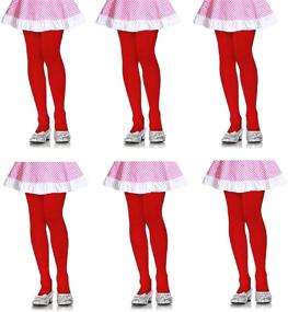 img 4 attached to Современные и эластичные разнообразные дизайны: удобные носки и колготки для девочек для модниц