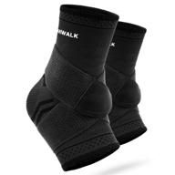 🧦 vanwalk бандаж на щиколотку (пара): регулируемые компрессионные носки для ахиллова сухожилия и плантарного фасциита - уменьшают боль и отек логотип