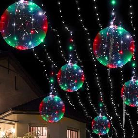 img 2 attached to 🎈 Vibrant LED Balloons 6-Pack: Clear Bobo Balloons with String Lights for Festive Decor - Ideal for Christmas Parties, Birthdays, Weddings, and More!