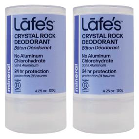 img 4 attached to Lafe's Unscented Crystal Rock Deodorant for Women & Men - Vegan, Cruelty-Free, Gluten-Free, Paraben-Free & Baking Soda Free - 24-Hour Protection - 2 Pack (4.25oz)