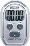 🕒 general tools ti150 kitchen timer for visually/hearing impaired, loud environments, and classrooms - red flasher, loud beeper, vibration - gray logo