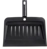 🧹 carlisle 36143703 flexible plastic dustpan: 12" length, 12" width, black - efficient cleaning solution logo