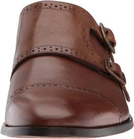 img 3 attached to Bostonian Nantasket Monk Strap Loafer Leather Men's Shoes for Loafers & Slip-Ons