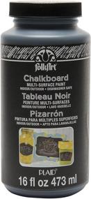 img 4 attached to FolkArt Multi Surface Chalkboard Paint: Transform Any Surface into a Chalkboard in Ounces