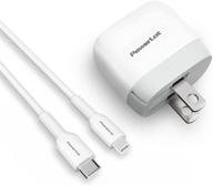 💨 high-speed iphone 13 charger set - mfi certified powerlot foldable 20w usb c wall charger for iphone 12/13 pro max, ipad pro 11/12.9 logo