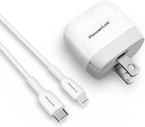 img 4 attached to 💨 High-Speed iPhone 13 Charger Set - MFi Certified PowerLot Foldable 20W USB C Wall Charger for iPhone 12/13 Pro Max, iPad Pro 11/12.9