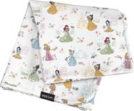 milk snob disney princesses baby blanket: супер мягкий, весомый, двухслойный - необходим для безопасного заворачивания и комфорта в детской! логотип