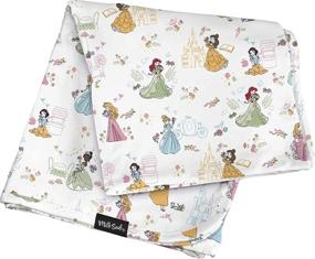 img 4 attached to Milk Snob Disney Princesses Baby Blanket: Супер Мягкий, Весомый, Двухслойный - Необходим для Безопасного Заворачивания и Комфорта в Детской!