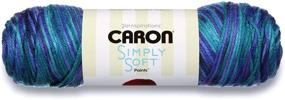 img 2 attached to 🌊 Яркие оттенки океана: Пряжа Caron C9700P-6 Simply Soft Paints - Развей свое творчество!