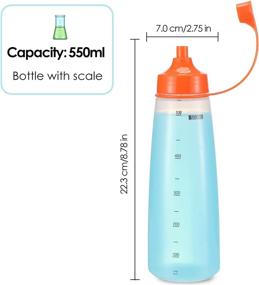 img 2 attached to 🍅 Ondiomn Condiment Squeeze: Reusable & Free from Food Waste