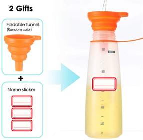 img 1 attached to 🍅 Ondiomn Condiment Squeeze: Reusable & Free from Food Waste