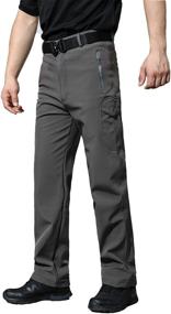 img 3 attached to ❄️ Ultimate Winter Performance: ANTARCTICA Men's Fleece Lined Softshell Tactical Pants with Multiple Pockets for Skiing, Snowboarding, and Outdoor Adventures