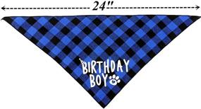 img 3 attached to JPB День рождения собаки Boy Bandana: Стильный и веселый аксессуар для особенного дня вашего питомца!