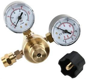 img 1 attached to 🔧 4YANG Argon CO2 Regulators Gauges Gas Welding Regulator CGA580 compatible with Miller Lincoln MIG TIG Weld (Includes Hose)