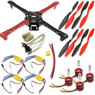 usaq f450 quadcopter drone kit with cc3d, 30a esc, and 2212 motor frame logo