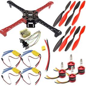 img 4 attached to USAQ F450 Quadcopter Drone Kit with CC3D, 30A ESC, and 2212 Motor Frame