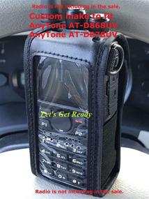 img 4 attached to AnyTone Radio Windowed Case with Strap for AT-D878 & D868: Custom Fit Protection Solution