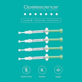 img 3 attached to 😁 Opalescence дома для отбеливания зубов гелевые шприцы - 4 штуки с отбеливающим мятным гелем 15%