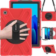 🔴 braecn samsung galaxy tab a7 case 2020, heavy duty shockproof cover with shoulder strap, handle hand strap, rotating kickstand for galaxy tab a7 10.4 inch 2020 sm-t500 sm-t505 sm-t507 - red logo