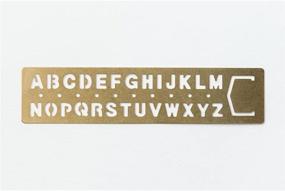 img 2 attached to 🔤 Enhance Your Craft Projects with Midori Way Brass Template Alphabet (42169006)