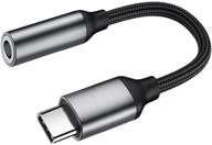 🎧 eanetf usb c to 3.5mm audio adapter type c female headphone jack adapter with hi-res dac cable for samsung s21, note 20 ultra, s20 fe, sony xz2, xz3, google pixel 5, 4, 3xl logo