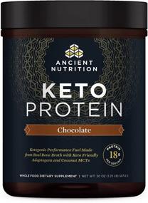 img 4 attached to 🍫 High-Protein Chocolate Keto Powder with Fats from Bone Broth and MCT Oil | 18g Protein, 10g Fat per Serving | Gluten-Free, Low Carb, Paleo-Friendly | 17 Servings