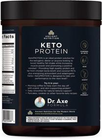 img 1 attached to 🍫 High-Protein Chocolate Keto Powder with Fats from Bone Broth and MCT Oil | 18g Protein, 10g Fat per Serving | Gluten-Free, Low Carb, Paleo-Friendly | 17 Servings