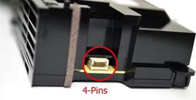 img 2 attached to 💡 Enhanced Replacement Power Supply ADP-240CR N14-240P1A for Sony PlayStation 4 PS4 CUH-1115A 4-Pin