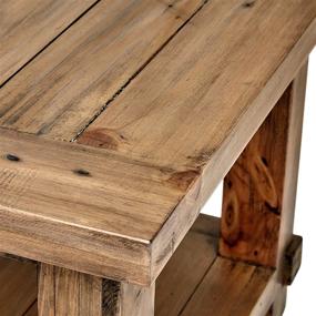 img 1 attached to Stone Beam Ferndale Rustic Table