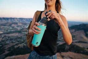 img 2 attached to Mizu 360 V7 Adventure Kit Water Bottle: Ultimate Water Purification with 21 oz. Double Wall Stainless Steel Vacuum Insulation, Wide Mouth & Leak-Proof Straw Lid