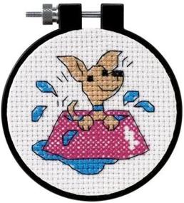 img 2 attached to 🐶 Learn-A-Craft Perky Puppy X-Stitch Kit, 3x3 Dimensions