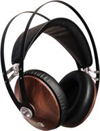 upgrade your audio experience with meze 99 classics walnut silver wired over-ear headphones with mic and self adjustable headband logo