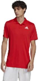 img 4 attached to Adidas 3 Stripes Tennis Shirt Vivid Men's Clothing