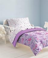 🌟 dream factory stars & crowns 4-piece bedding set: perfect multi-colored toddler bedding solution logo