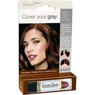 dark brown touch up stick for women: cover your gray, 0.15 oz logo