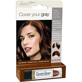 img 1 attached to Dark Brown Touch Up Stick for Women: Cover Your Gray, 0.15 oz