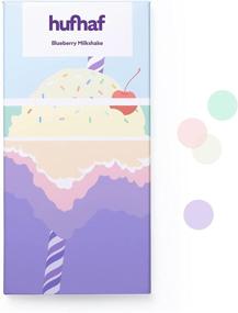 img 1 attached to 🎉 Хуфхаф Конфетти-всплывающая открытка: веселый и яркий дизайн черничного молочного коктейля для дней рождения, годовщин, свадеб и многого другого!