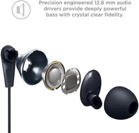 img 1 attached to 🎧 TCL Elit300 Dual Driver In-Ear Earbuds with Microphone and Hi-Res Audio – Midnight Blue, One Size (ELIT300BL)