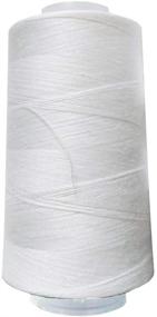 img 4 attached to 🧵 Premium High Tensile Polyester Spool – White Sewing Thread 40s/2 for Sewing, Overlock, Quilting, Serger Machines, Single Needle & Hand Embroidery- 1 Pack