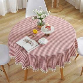 img 4 attached to 🍽️ Dust-Proof Meioro Tablecloth for Parties and Holidays