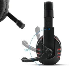 img 2 attached to SourceTon Gaming Headset: 3.5mm Noise Isolating Over Ear Headphone with Mic, Volume Control, & Bonus Adapter Compatible with PC, PS4, Xbox One Controller