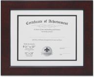 luxurious mahogany dual use certificate picture frame by lawrence frames - perfect for 8.5x11-inch documents and 11x14-inch photos логотип