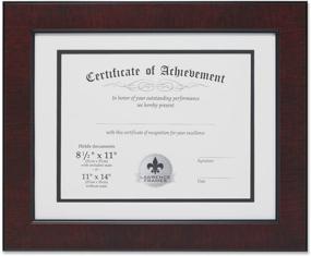 img 3 attached to Luxurious Mahogany Dual Use Certificate Picture Frame by Lawrence Frames - Perfect for 8.5x11-inch Documents and 11x14-inch Photos