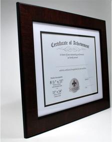 img 2 attached to Luxurious Mahogany Dual Use Certificate Picture Frame by Lawrence Frames - Perfect for 8.5x11-inch Documents and 11x14-inch Photos