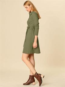 img 2 attached to Allegra Womens Placket Sleeve Casual Women's Clothing in Dresses