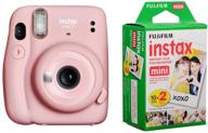 📷 fujifilm instax mini 11 instant film camera with mini instant daylight film twin pack (blush pink) - 20 exposures logo