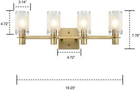 img 1 attached to AXILAND Plating Vanity Fixture Frosted