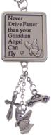 👼 guardian angel-inspired car charm for safe driving speeds logo